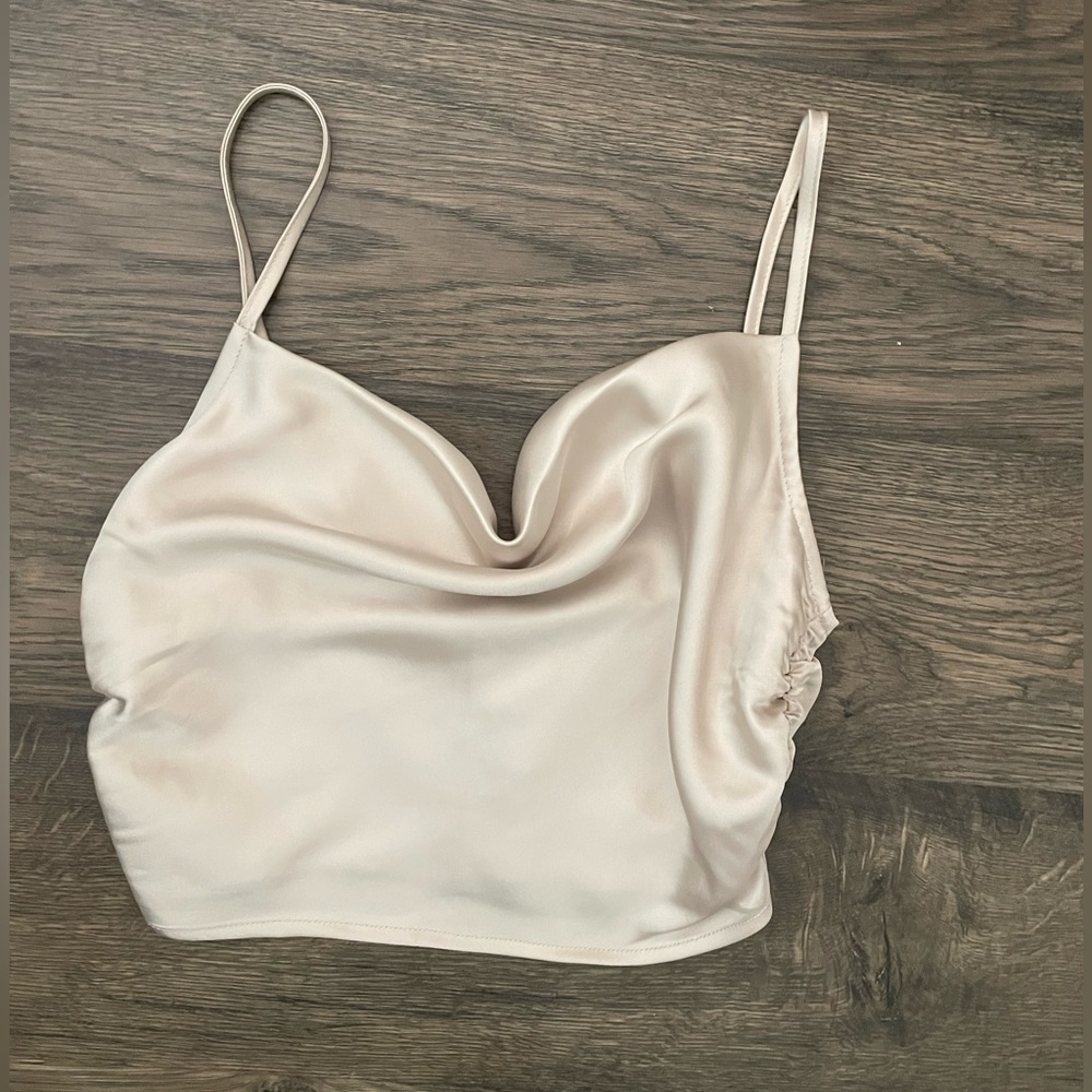 UNUSED! tan party top